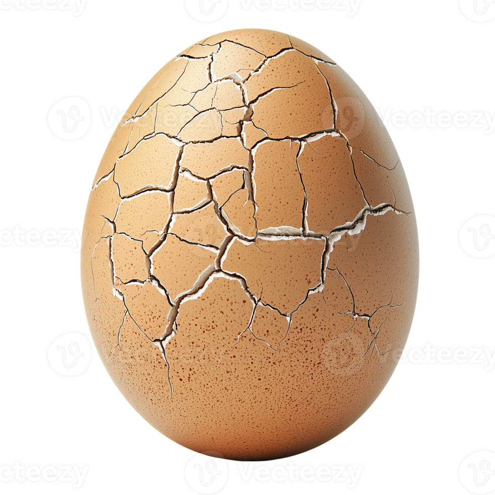 Cracked Egg Symbol of Fragility Drought on transparent background png