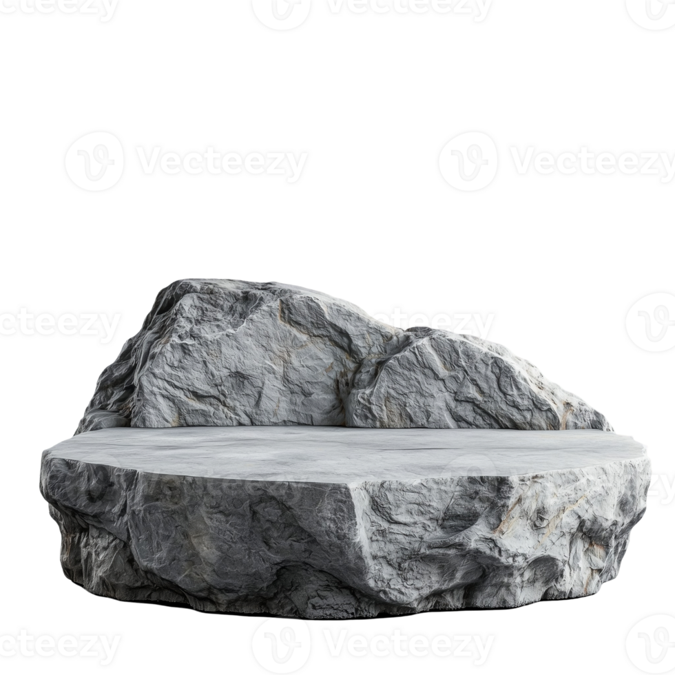 Stone Platform Product Display on transparent background png