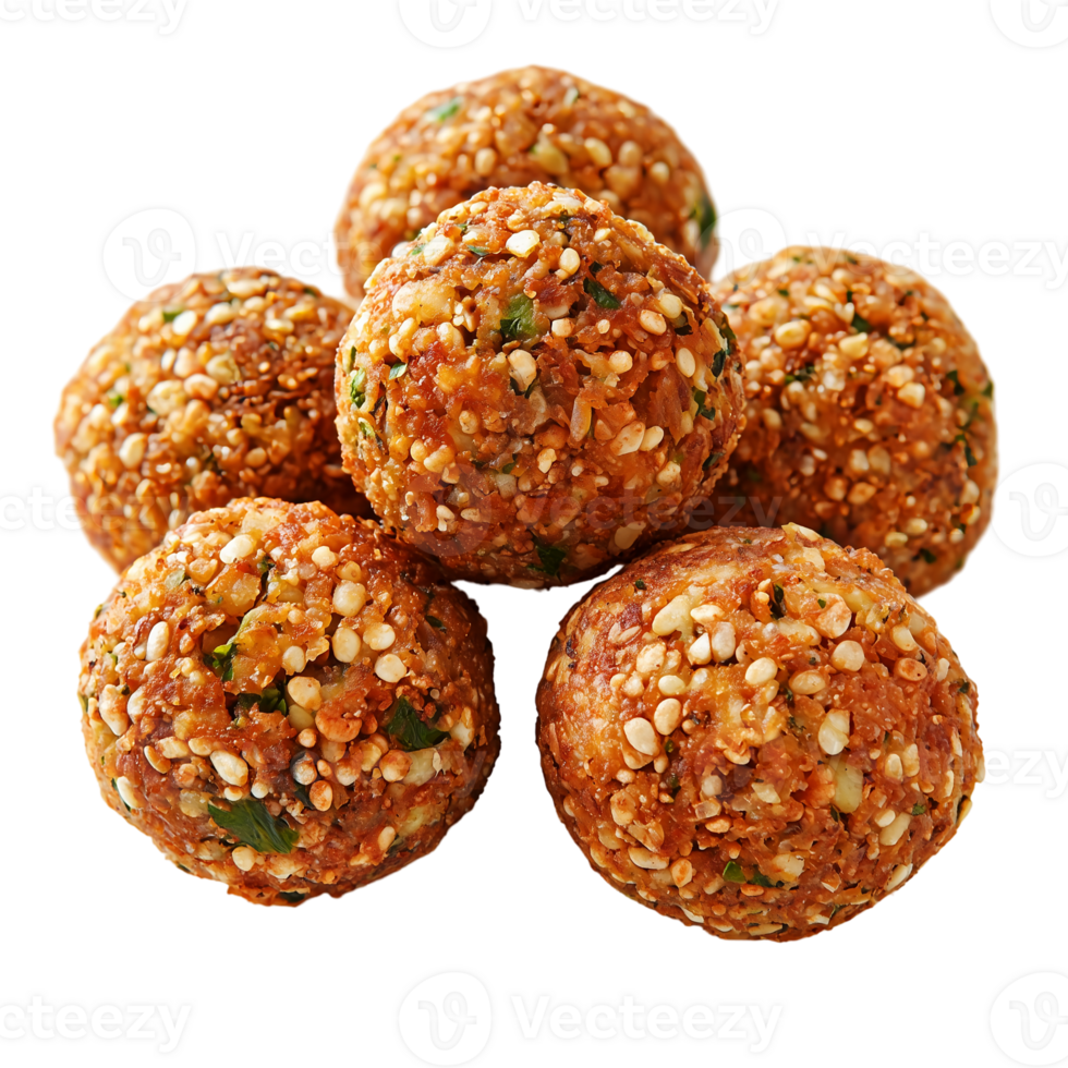 Falafel Recipe Crispy Delicious on transparent background png
