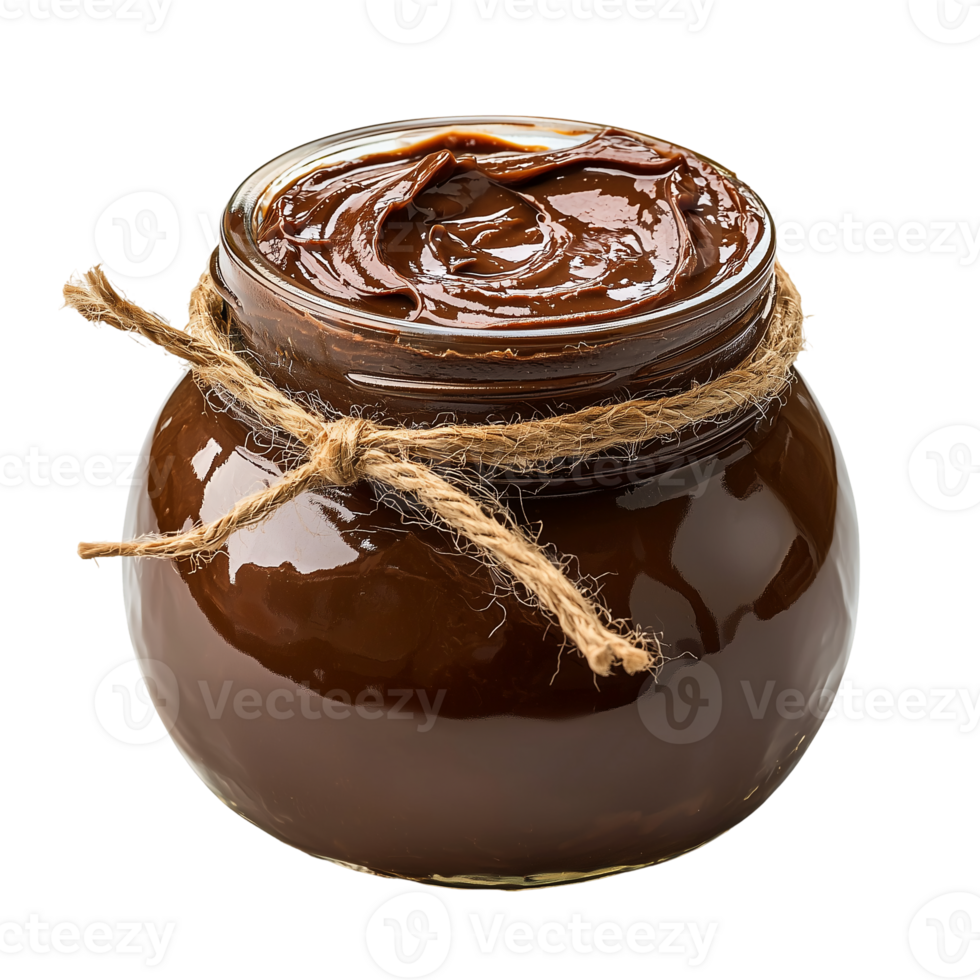 Chocolate Spread Jar Creamy Sweet Treat on transparent background png