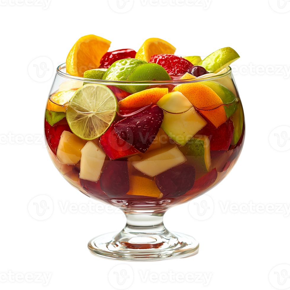 Refreshing Fruit Salad Recipe on transparent background png