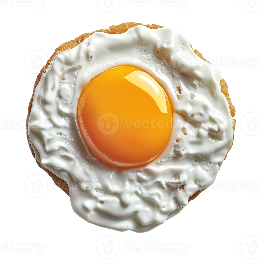 Fried Egg Yummy Recipe on transparent background png