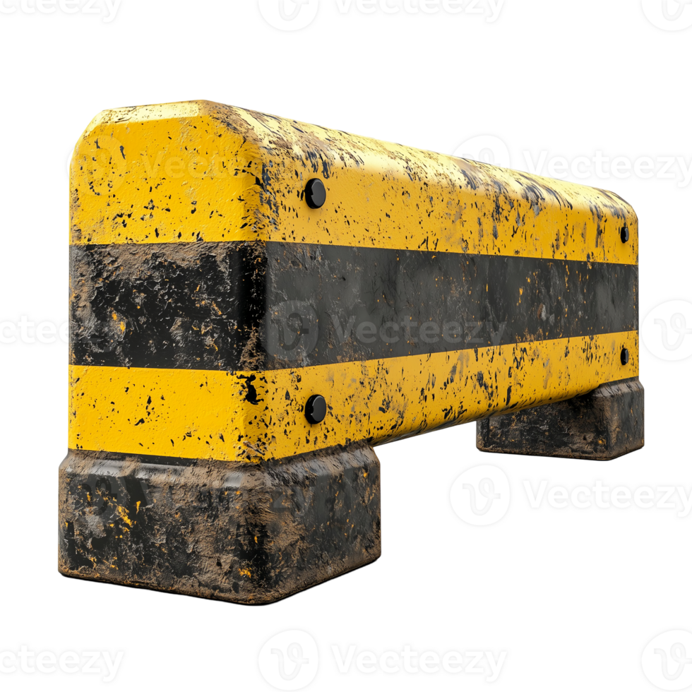 Grunge Yellow Blocker Industrial on transparent background png