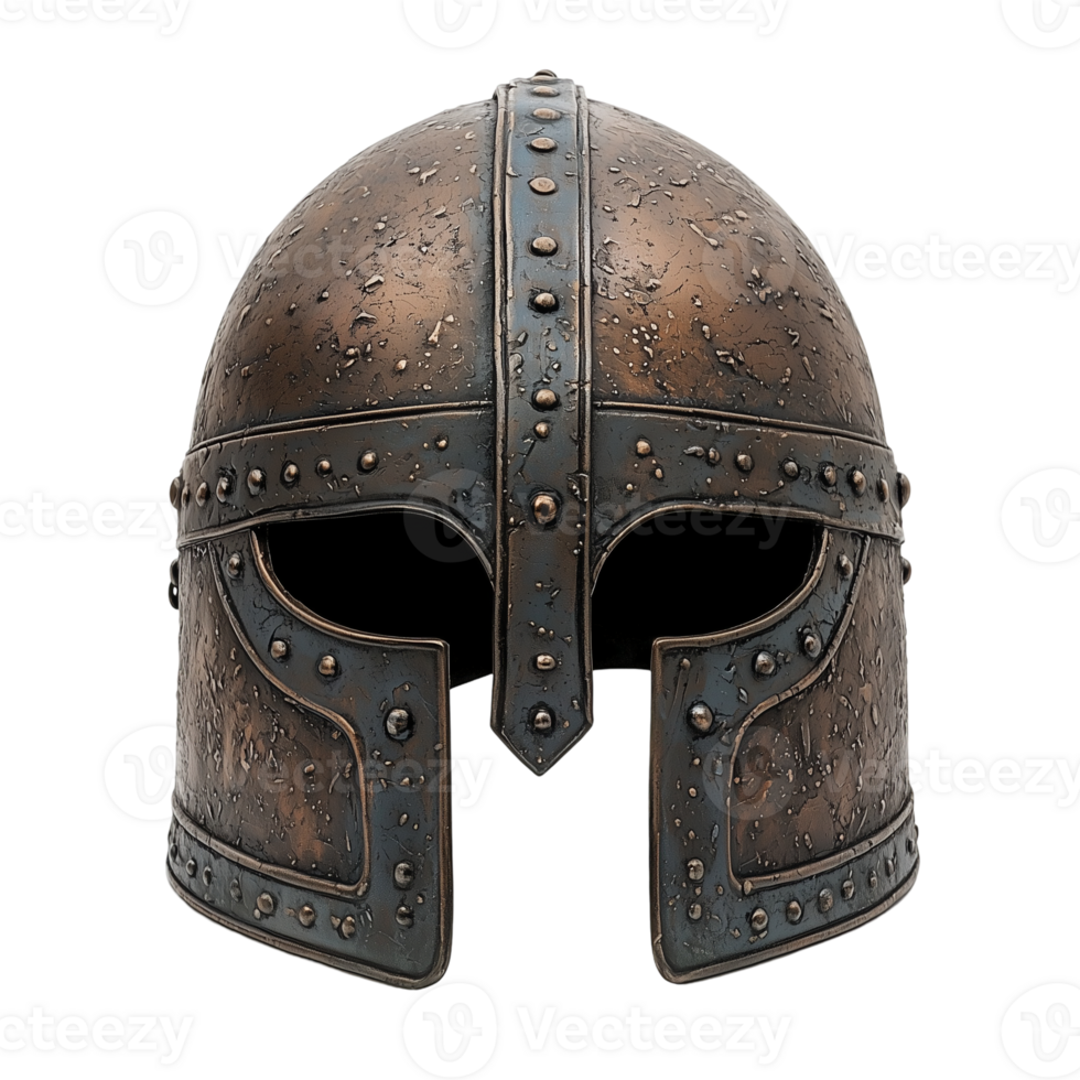 Ancient Bronze Helmet on transparent background png