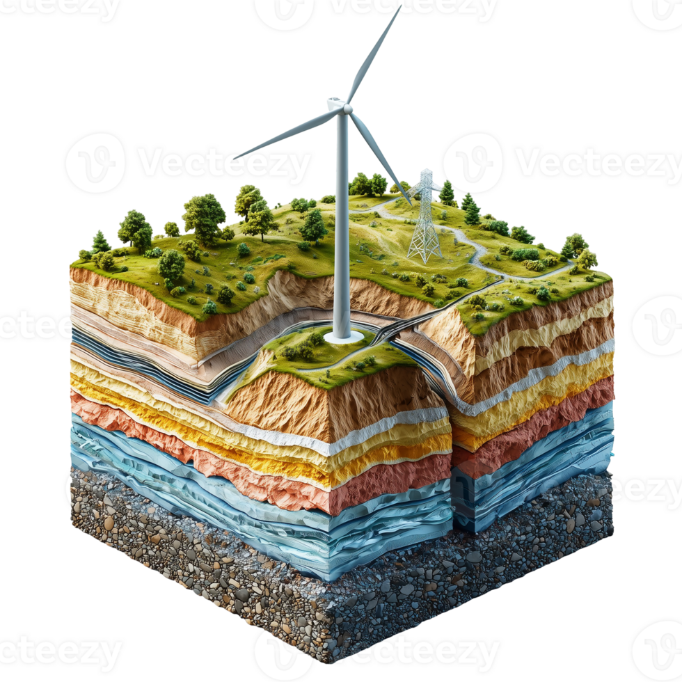 Wind Energy Geology Renewable Power on transparent background png
