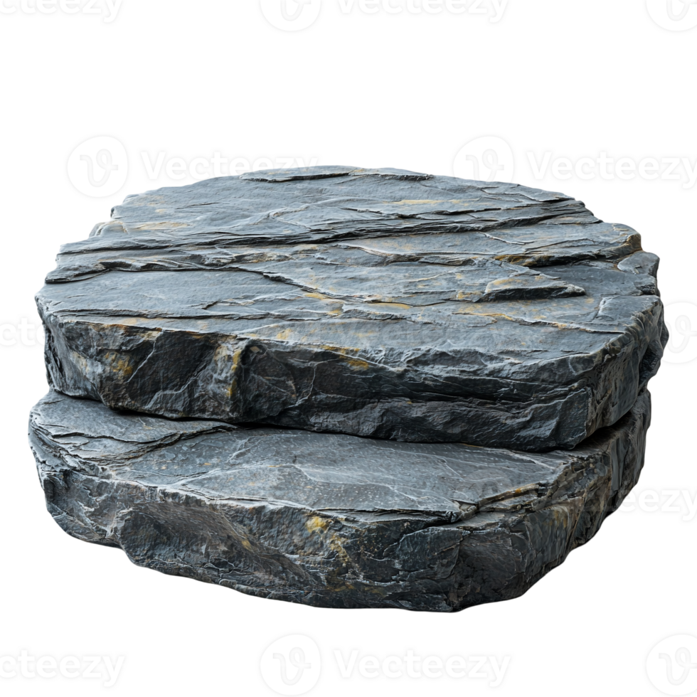 Stone Platform Rustic Rock Display on transparent background png