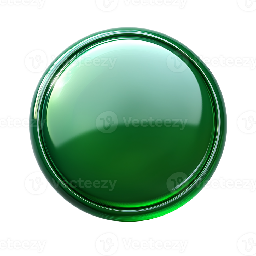 Download green button element for ui design and web development use isolated on transparent background png