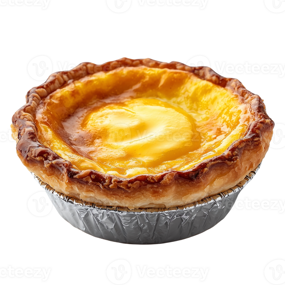 Delicious egg tart pastry sweet custard baked treat food dessert baked isolated on transparent background png