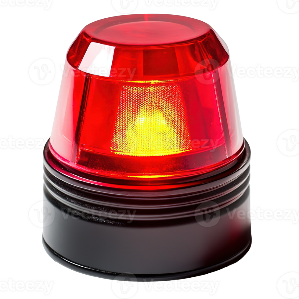 Red Emergency Light Isolated at Transparent Background png