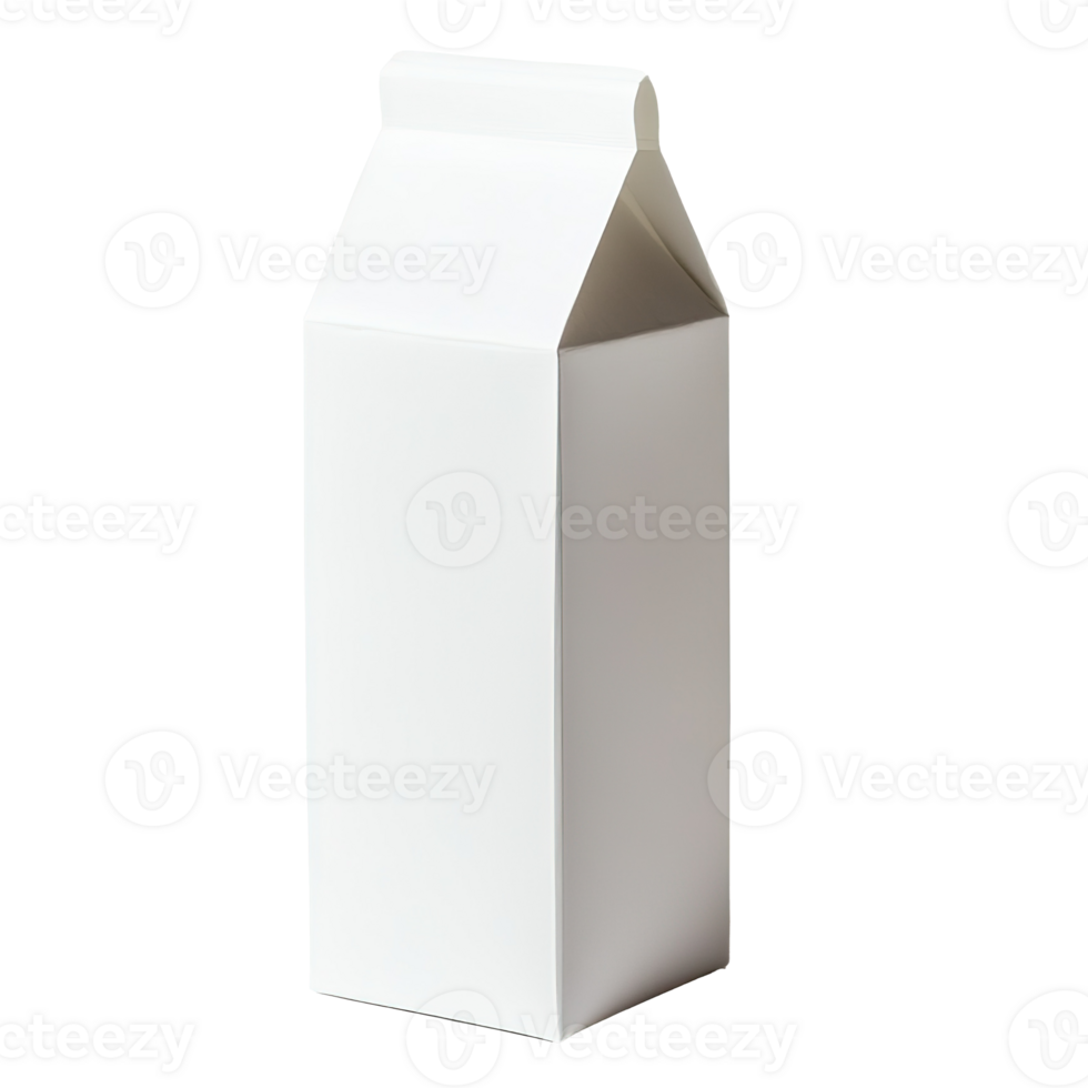 Empty Milk Carton Isolated on the Transparent Background png