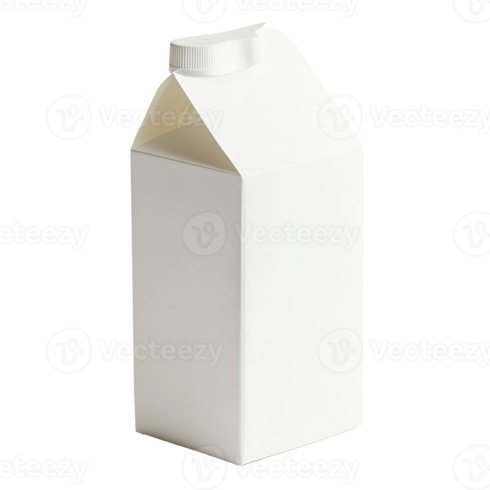 Empty Milk Carton Isolated at the Transparent Background png