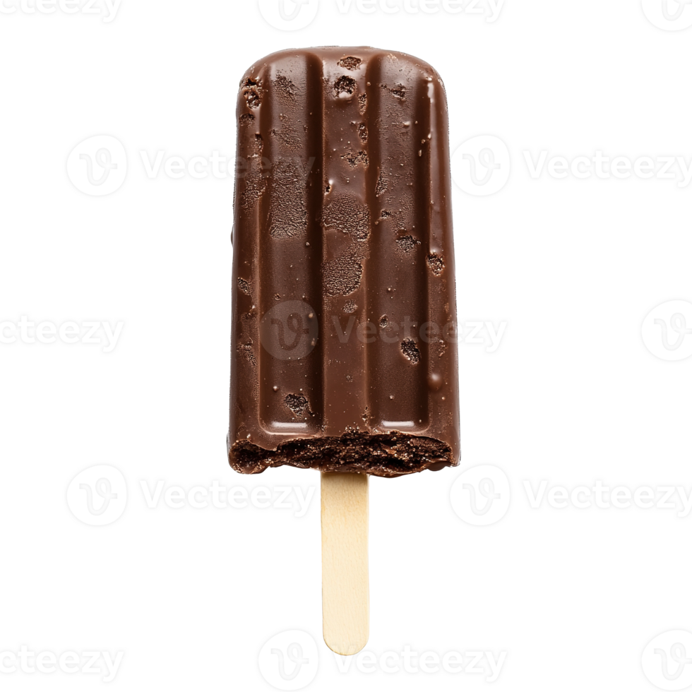 Chocolate Ice Cream Bar at Transparent Background. Isolated png