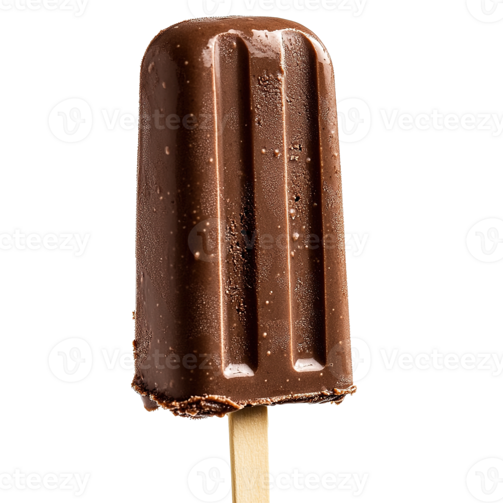 Chocolate Ice Cream Stick Isolated on Transparent Background png