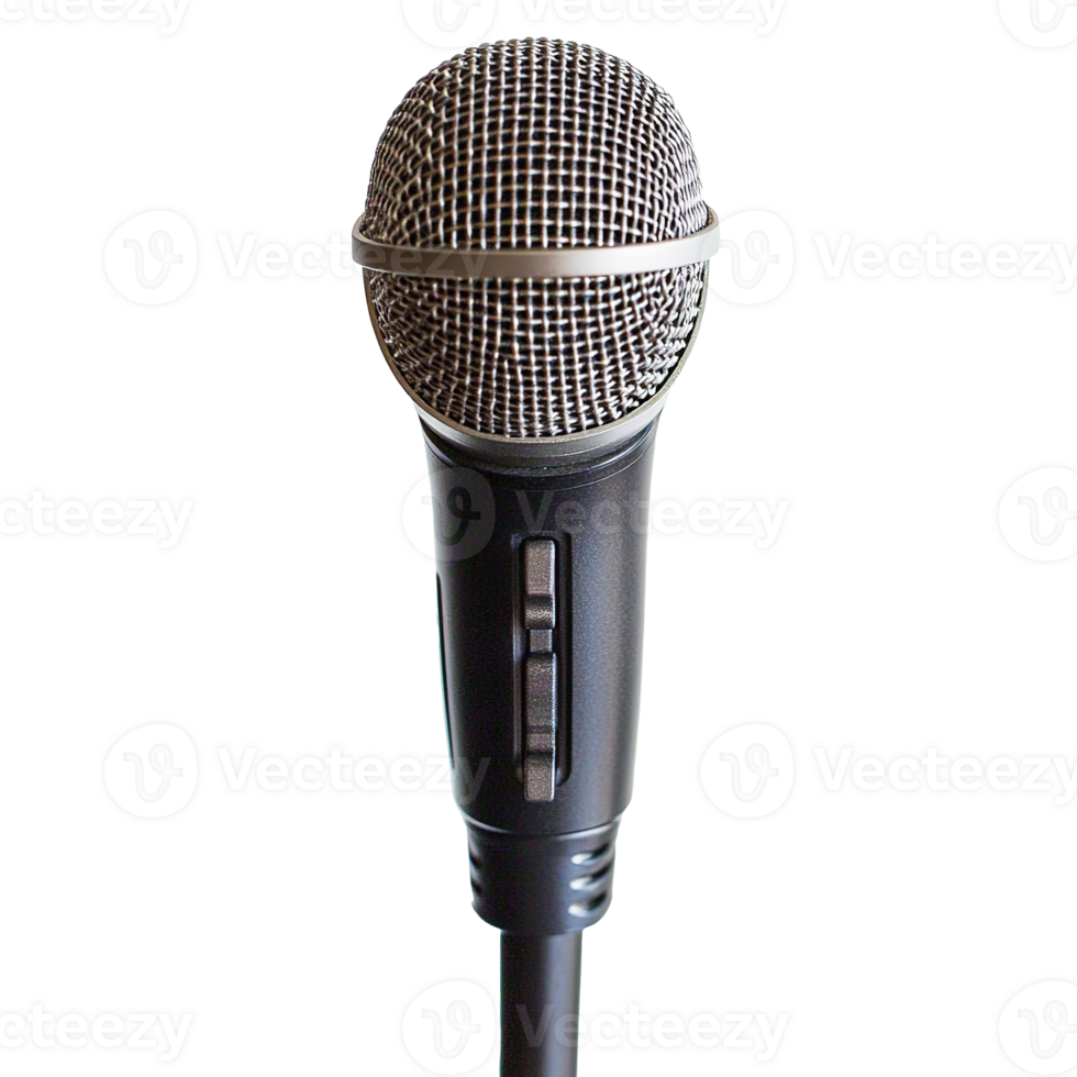 Isolated Microphone Mic at Transparent Background, Cut Out png
