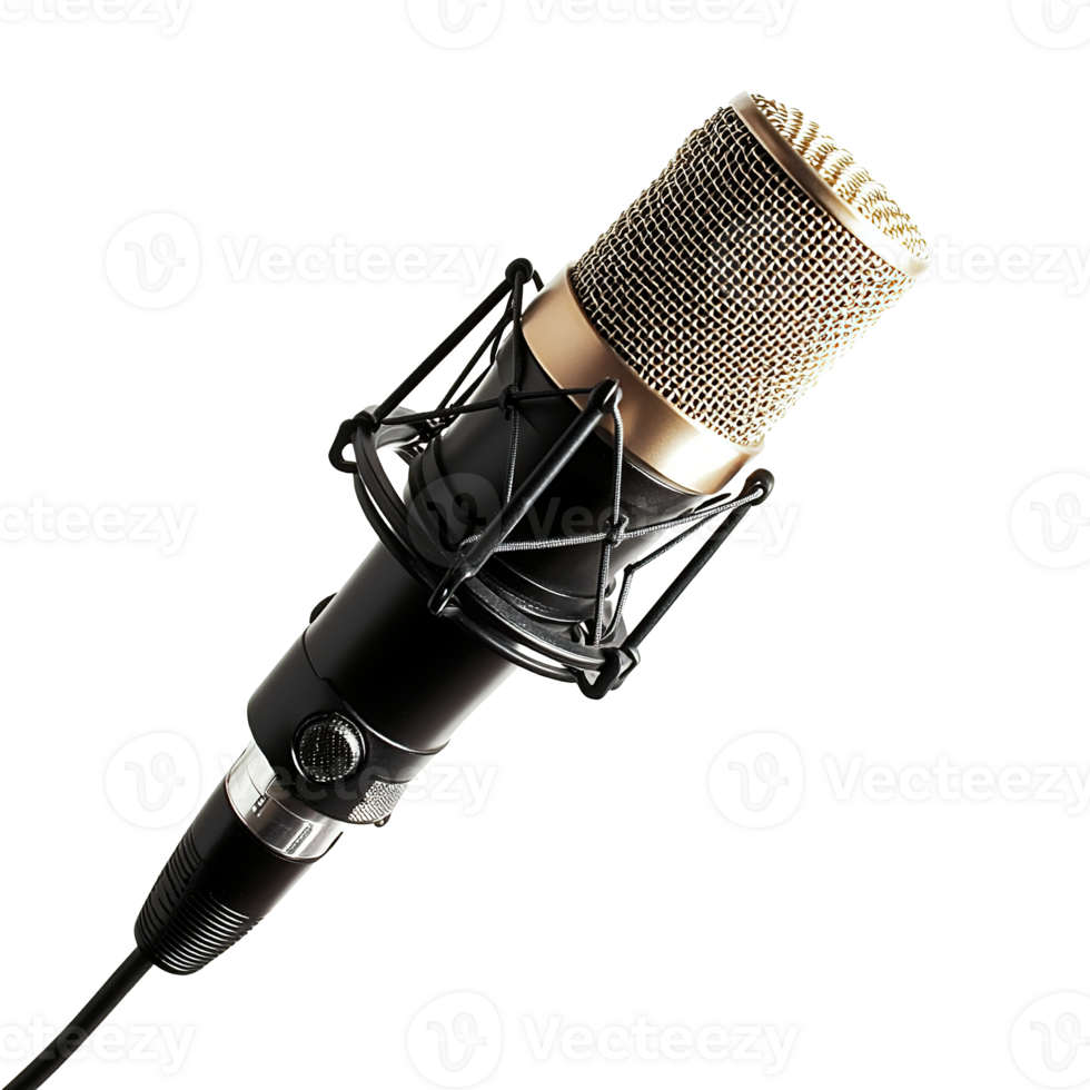 Microphone Mic Isolated on the Transparent Background, Cut Out png