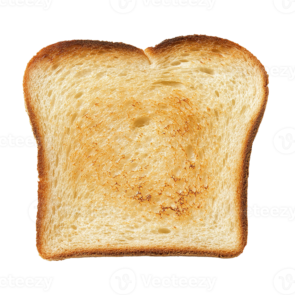Slice of Delicious Toasted Bread Toast Isolated on Transparent Background. Cut Out png