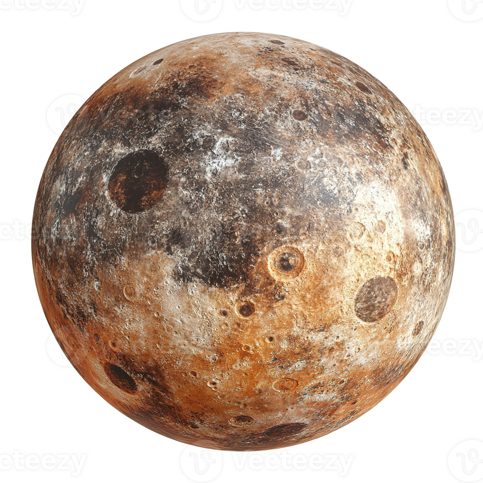 Mercury Planet Space Isolated at the Transparent Background png