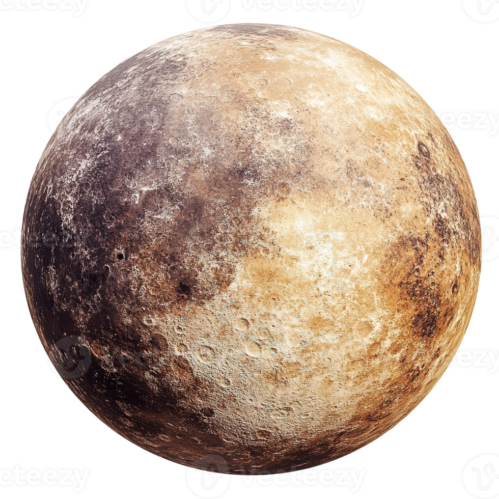 Mercury Planet Space Isolated on the Transparent Background png