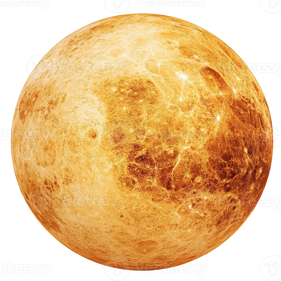 Venus Planet Space Isolated at the Transparent Background png