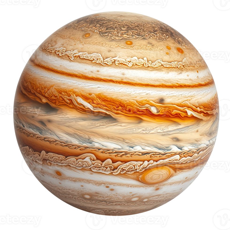 Jupiter Planet Space Isolated at the Transparent Background png