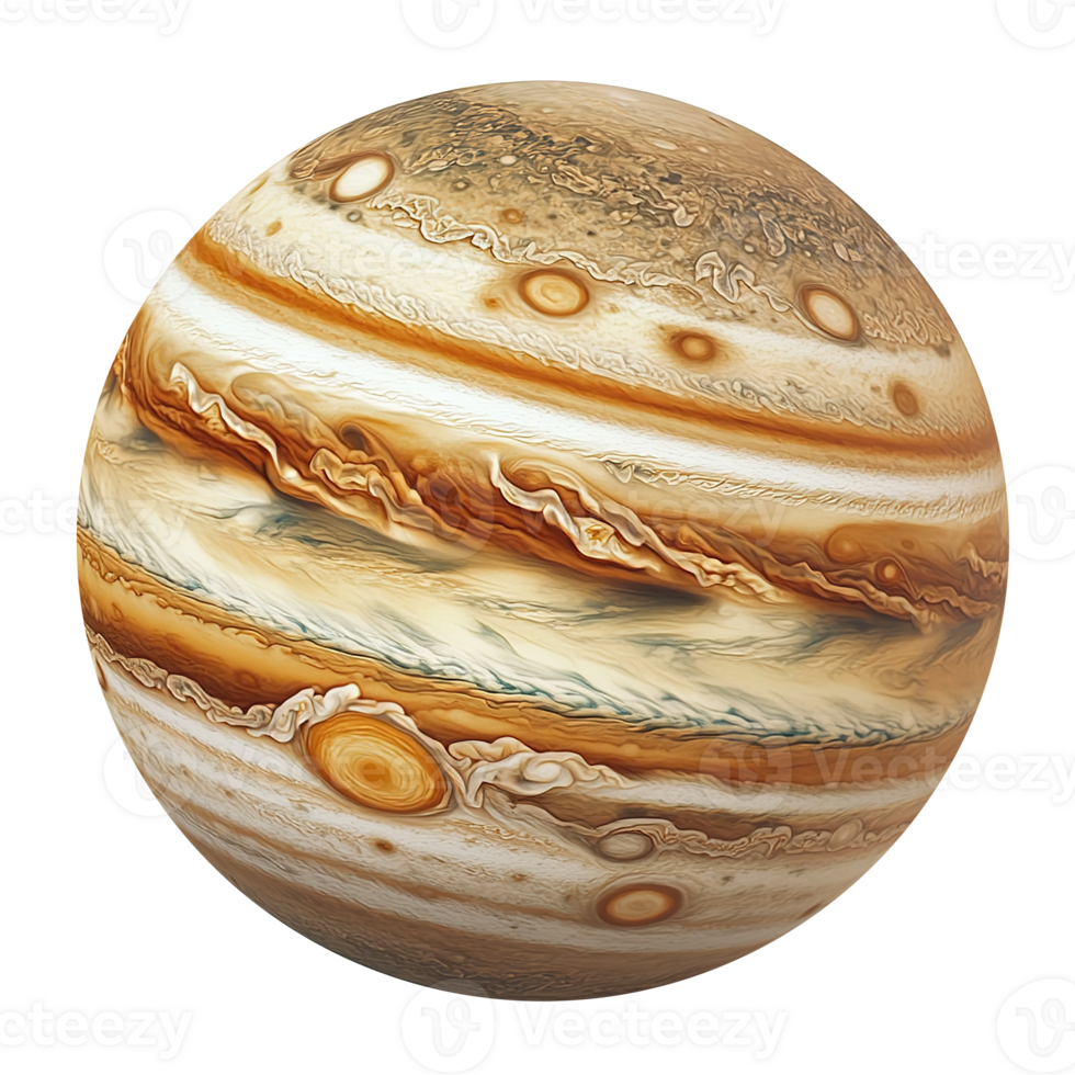 Jupiter Planet Space Isolated on the Transparent Background png