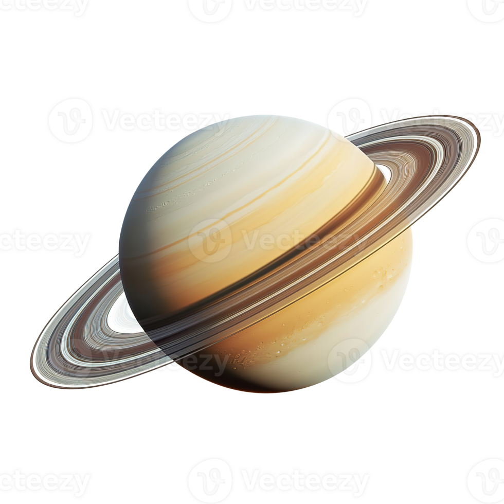 Saturn Planet Space Isolated at the Transparent Background png