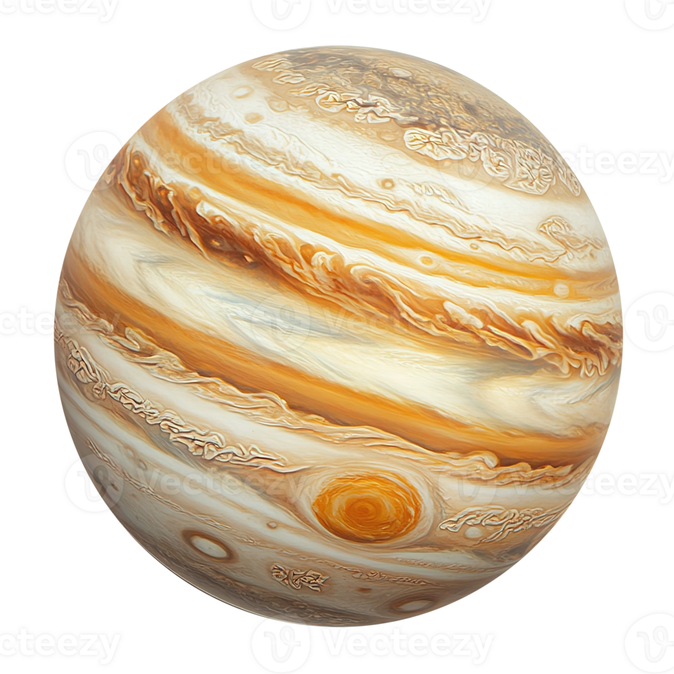 Jupiter Planet Space Isolated on Transparent Background png