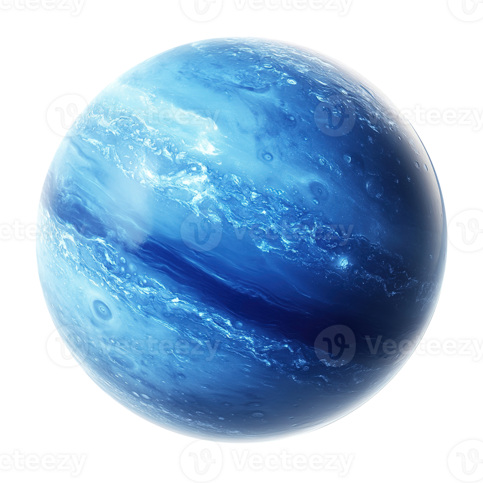 Neptune Planet Space Isolated on the Transparent Background png
