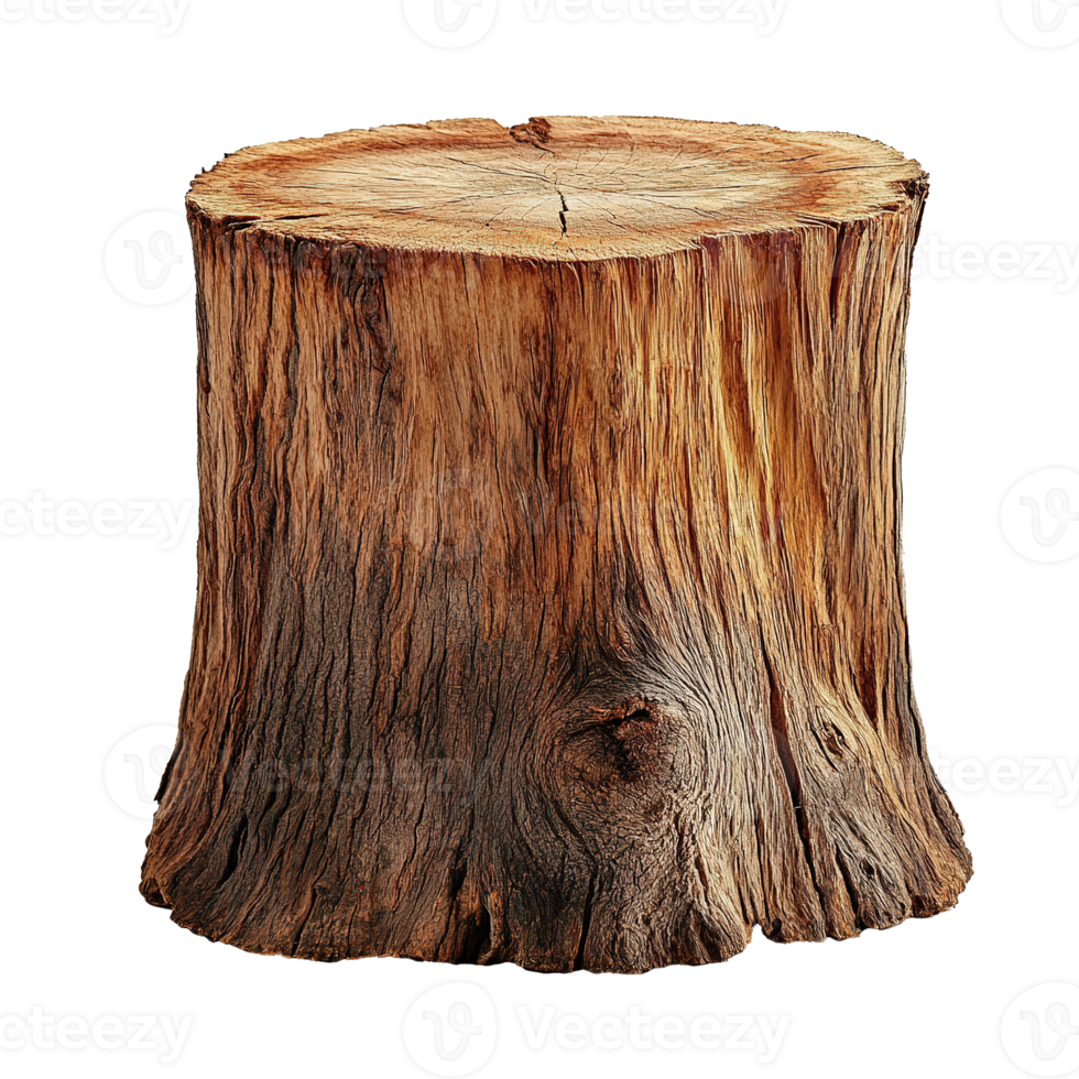 Tree Wood Stump Isolated on the Transparent Background png