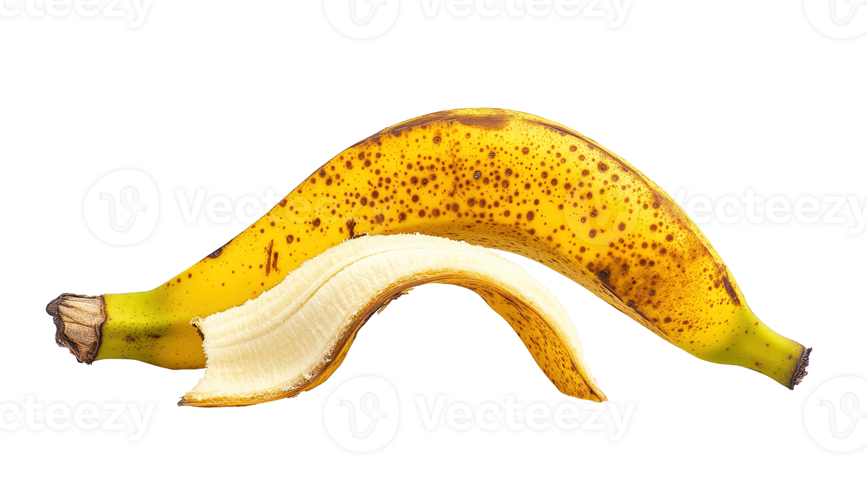 Banana Peel on Transparent Background Isolated png