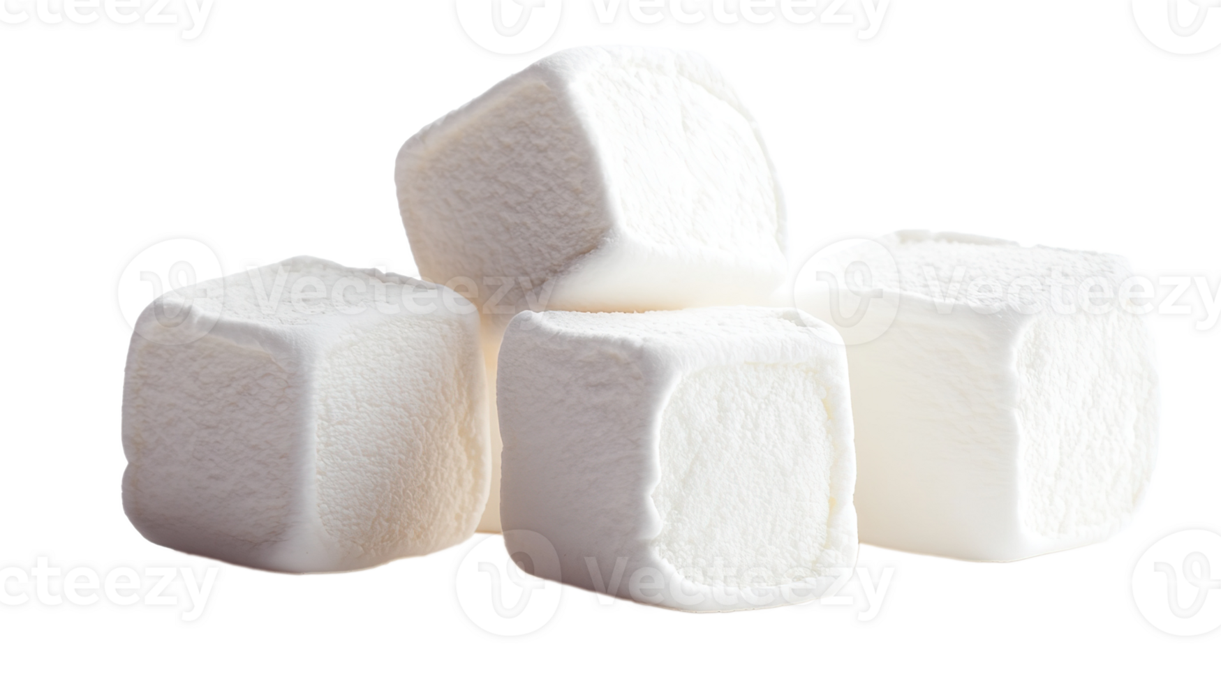 Delicious Sweet Marshmallows Isolated at Transparent Background png