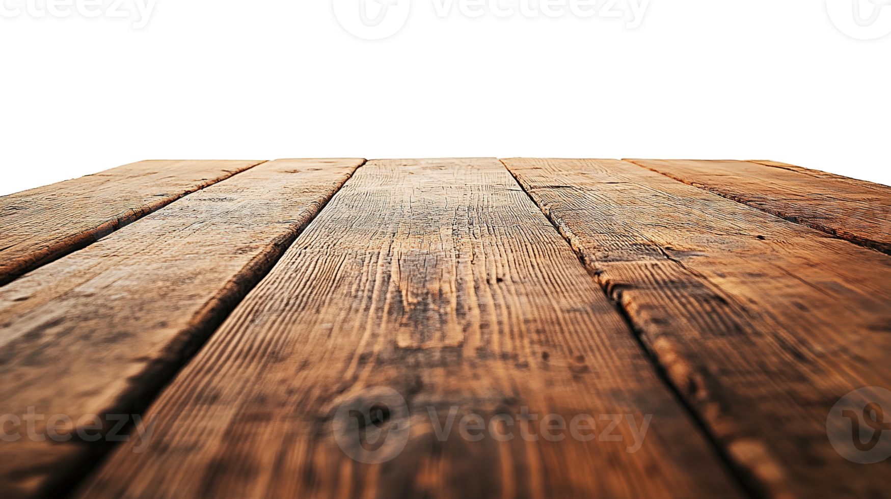 Old Wooden Table for Product Display Isolated on the Transparent Background png
