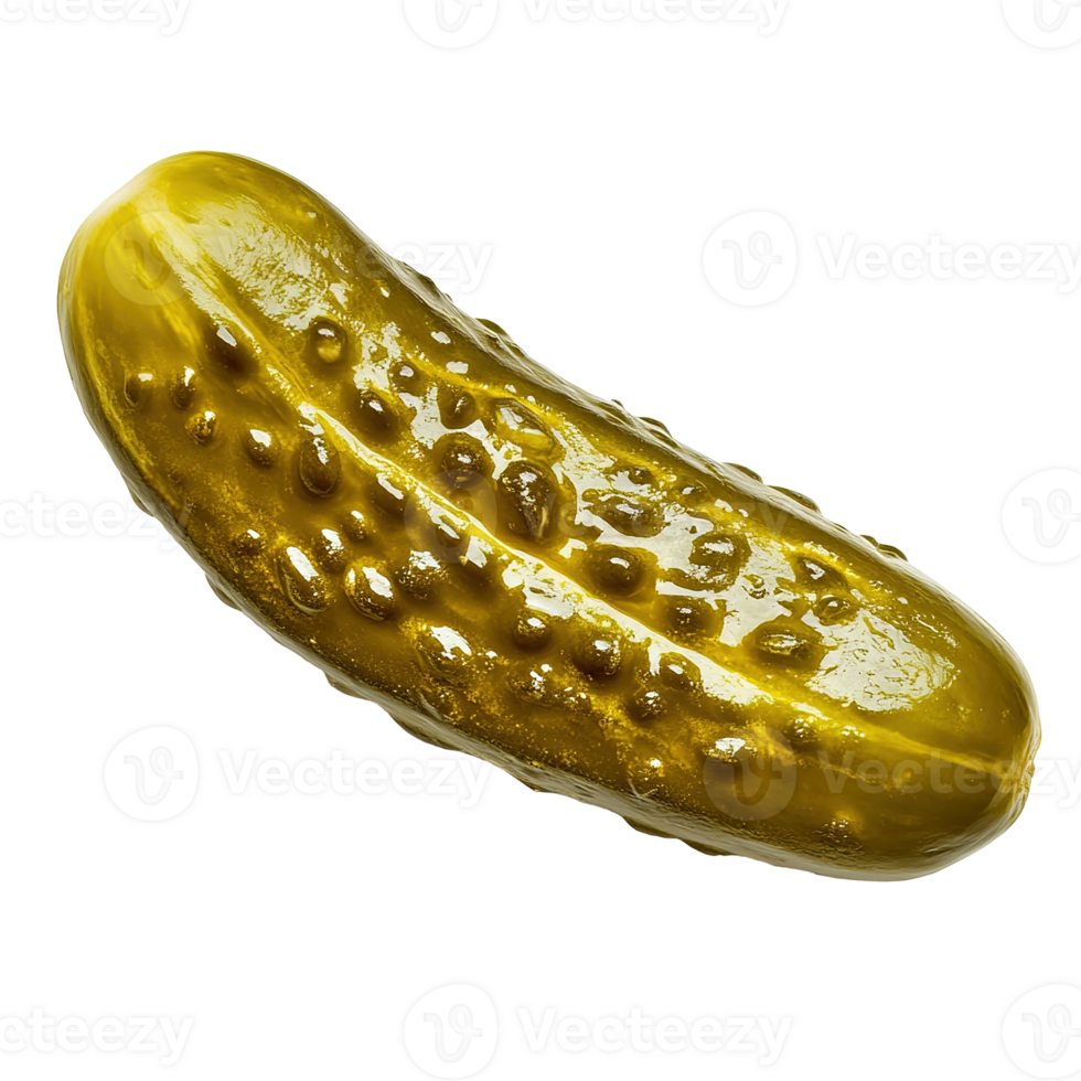 Pickled Cucumber Marinated and Isolated on the Transparent Background png