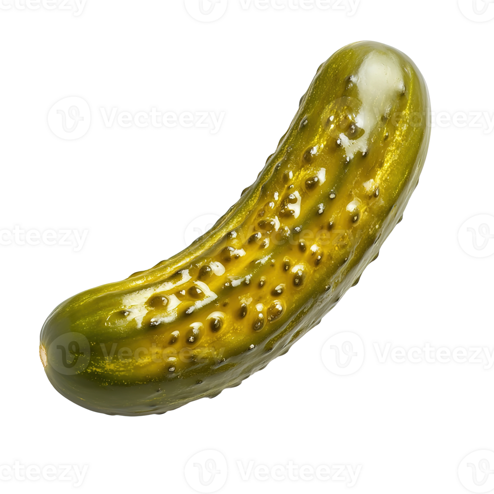 Marinated Pickled Cucumber Isolated on the Transparent Background png