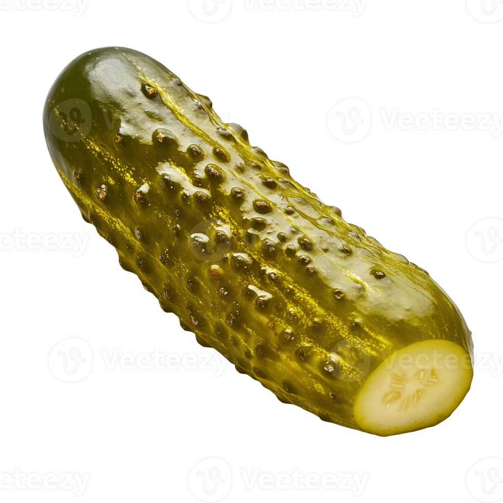 Marinated Pickled Cucumber Isolated at the Transparent Background png