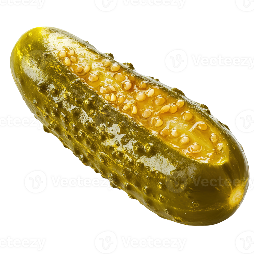Marinated Pickled Cucumber Isolated on Transparent Background png
