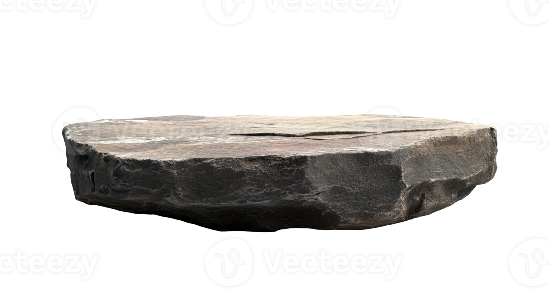 Rock Podium for Product Display Isolated on the Transparent Background png