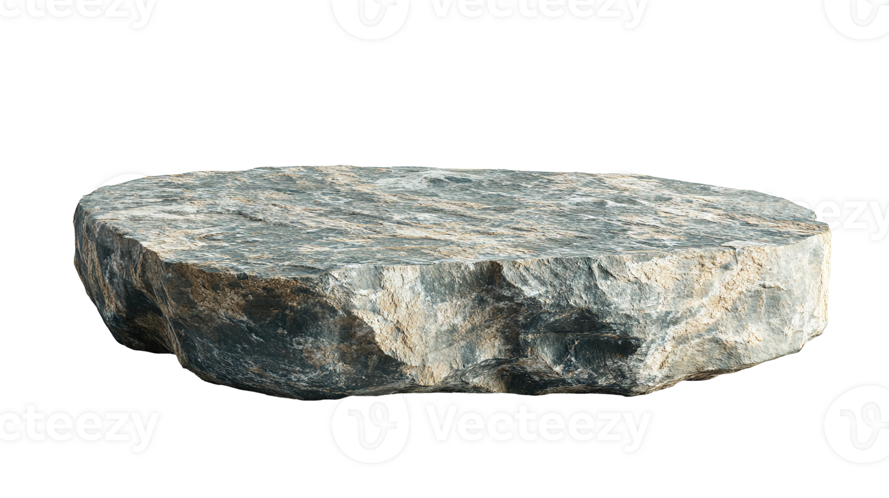 Rock Podium for Product Display Isolated on Transparent Background png