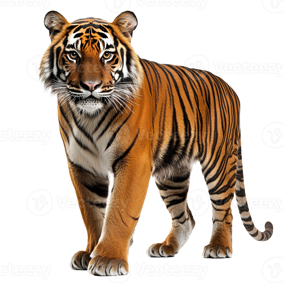 Sumatran Tiger Full Body Animal Isolated at Transparent Background png