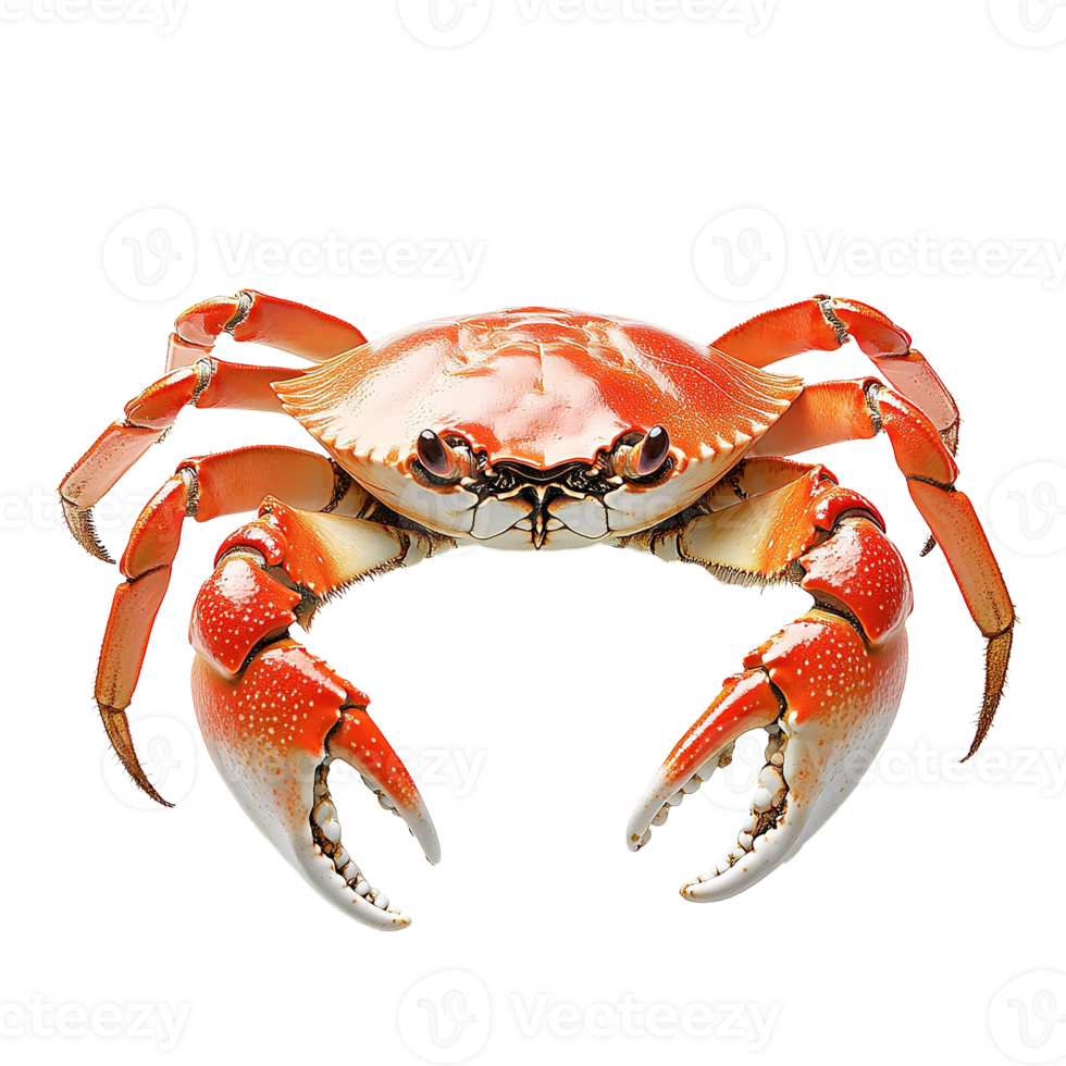 Red Crab Animal Isolated on the Transparent Background png