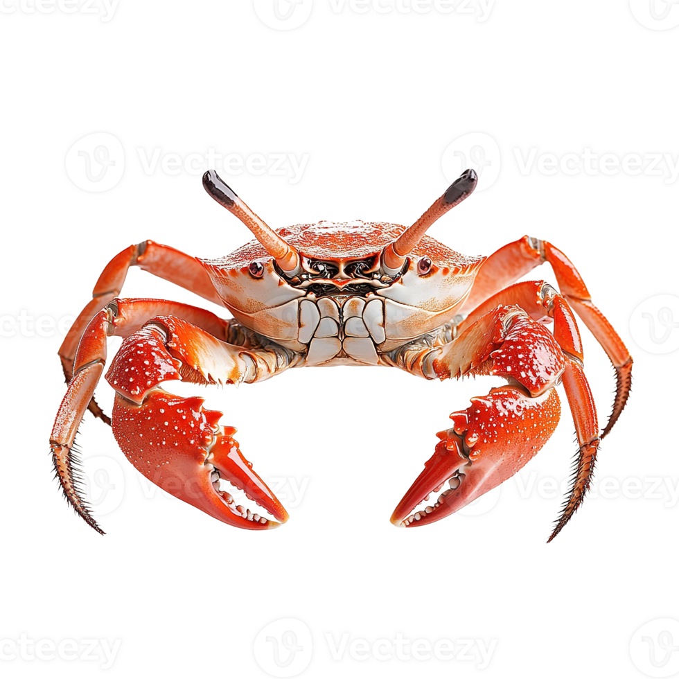 Red Crab Animal Isolated at the Transparent Background png