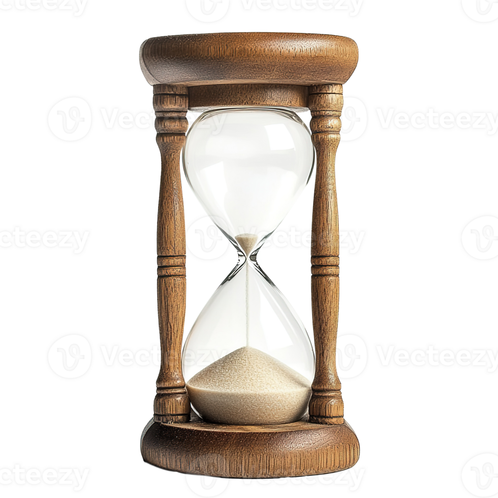 Hourglass Sand Clock Timer Time Isolated on the Transparent Background png