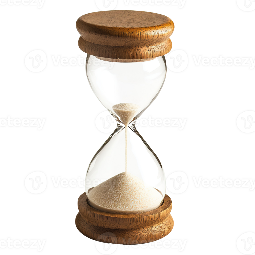 Hourglass Sand Clock Timer Time Isolated at the Transparent Background png