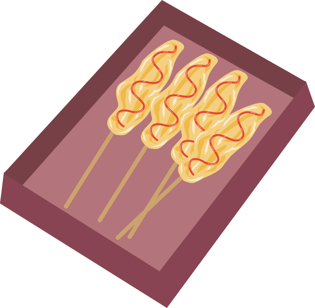 Egg roll sticks in a box png