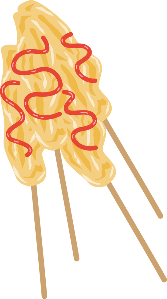 Four stick of egg rolls png