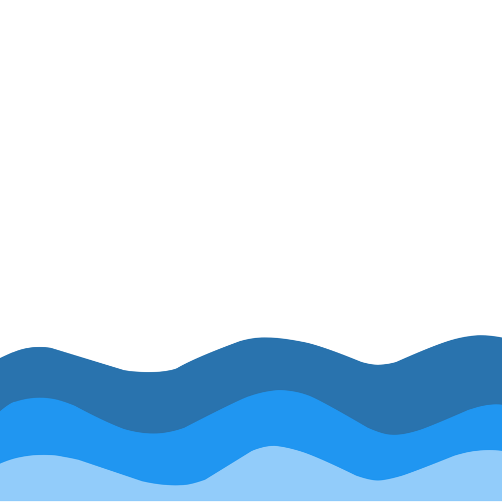 Waves decorative border png