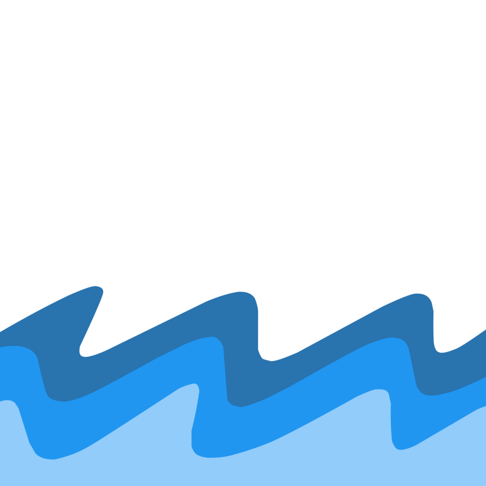 Rippling waves border png