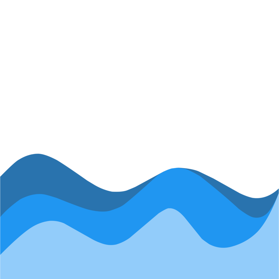 Abstract waves frame png