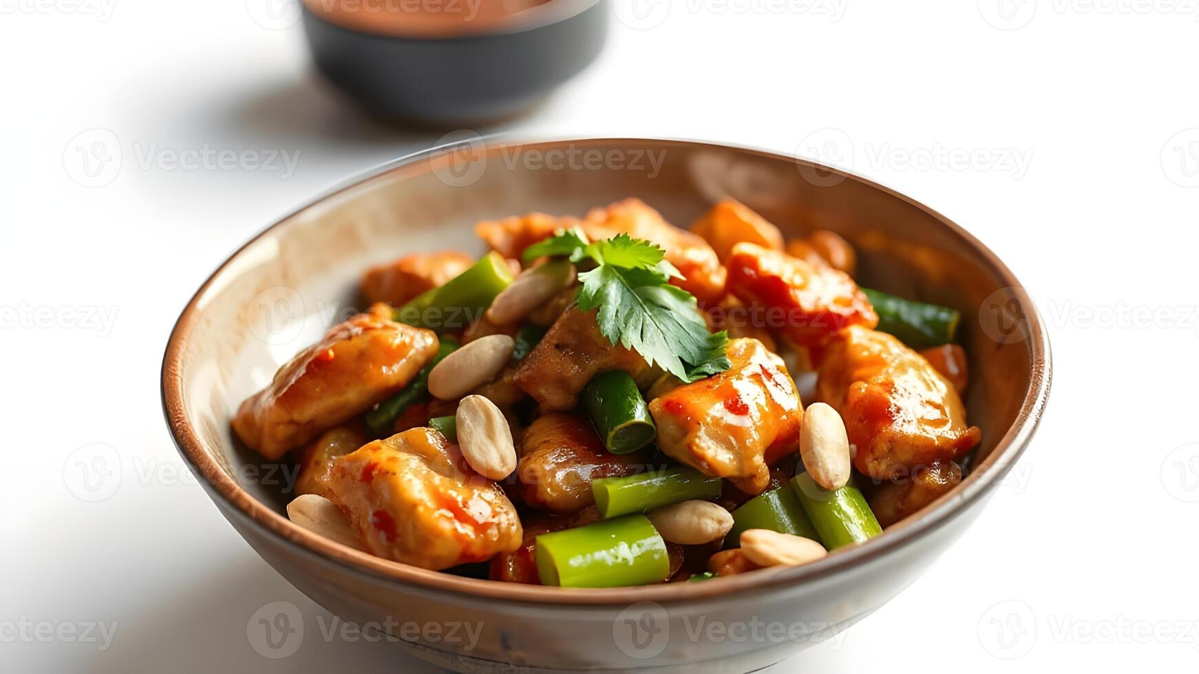 Delicious Kung Pao Chicken with Peanuts and Green Beans photo
