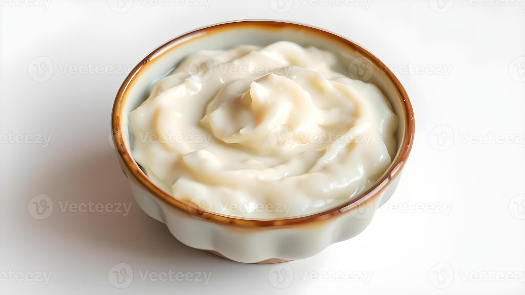 Creamy White Sauce in a Small Bowl photo